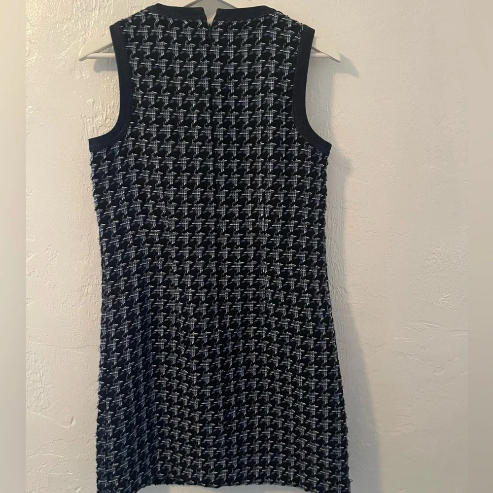 Ann Taylor Denim Tweet Houndstooth Dress size 2P - Picture 6 of 13
